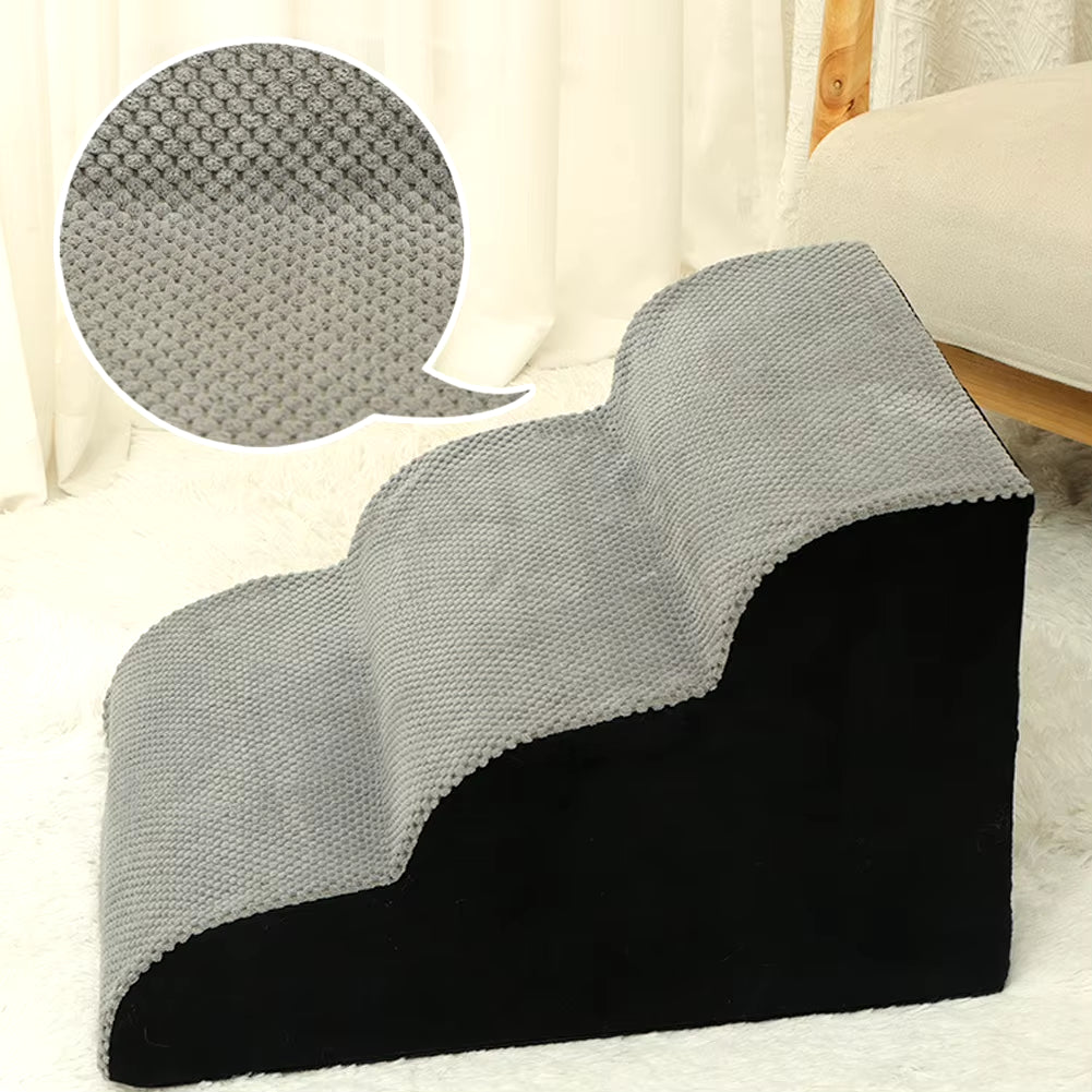 Triangular Medium Dog Cat House with Soft Plush Cat Sleeping Bed