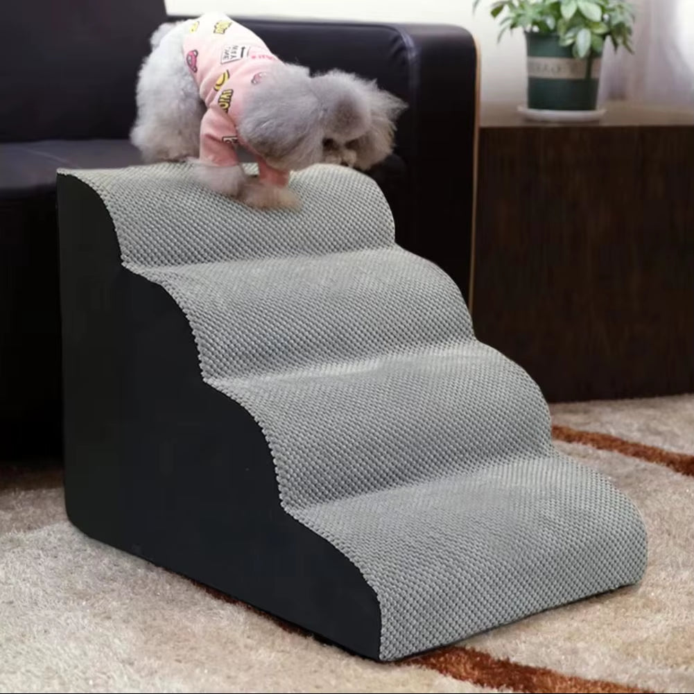 Triangular Medium Dog Cat House with Soft Plush Cat Sleeping Bed