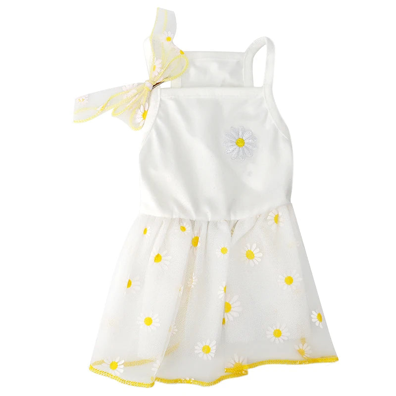 Cute Pet Dog Dress for Small Dogs Thin Puppy Princess Skirt Dog Clothes Chihuahua York Clothing Pet Supplies