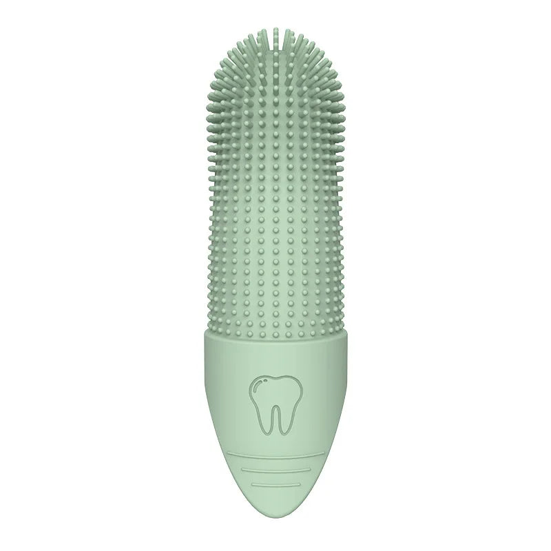 Dog Toothbrush, 360° Cleaning Finger Toothbrush for Dogs, Food Grade Silicone Dog Finger Toothbrush for Dogs & Cats Dental Care