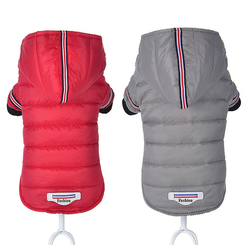 Small Dog Clothes Winter Chihuahua Clothing Pet Jacket and Coat Waterproof Ropa Para Perros for Small Medium Dog Red